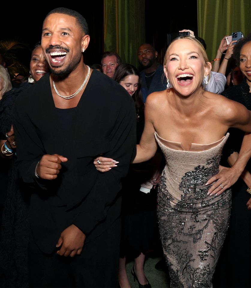 Michael B. Jordan and Kate HudsonCredit: Kevin Mazur/Getty