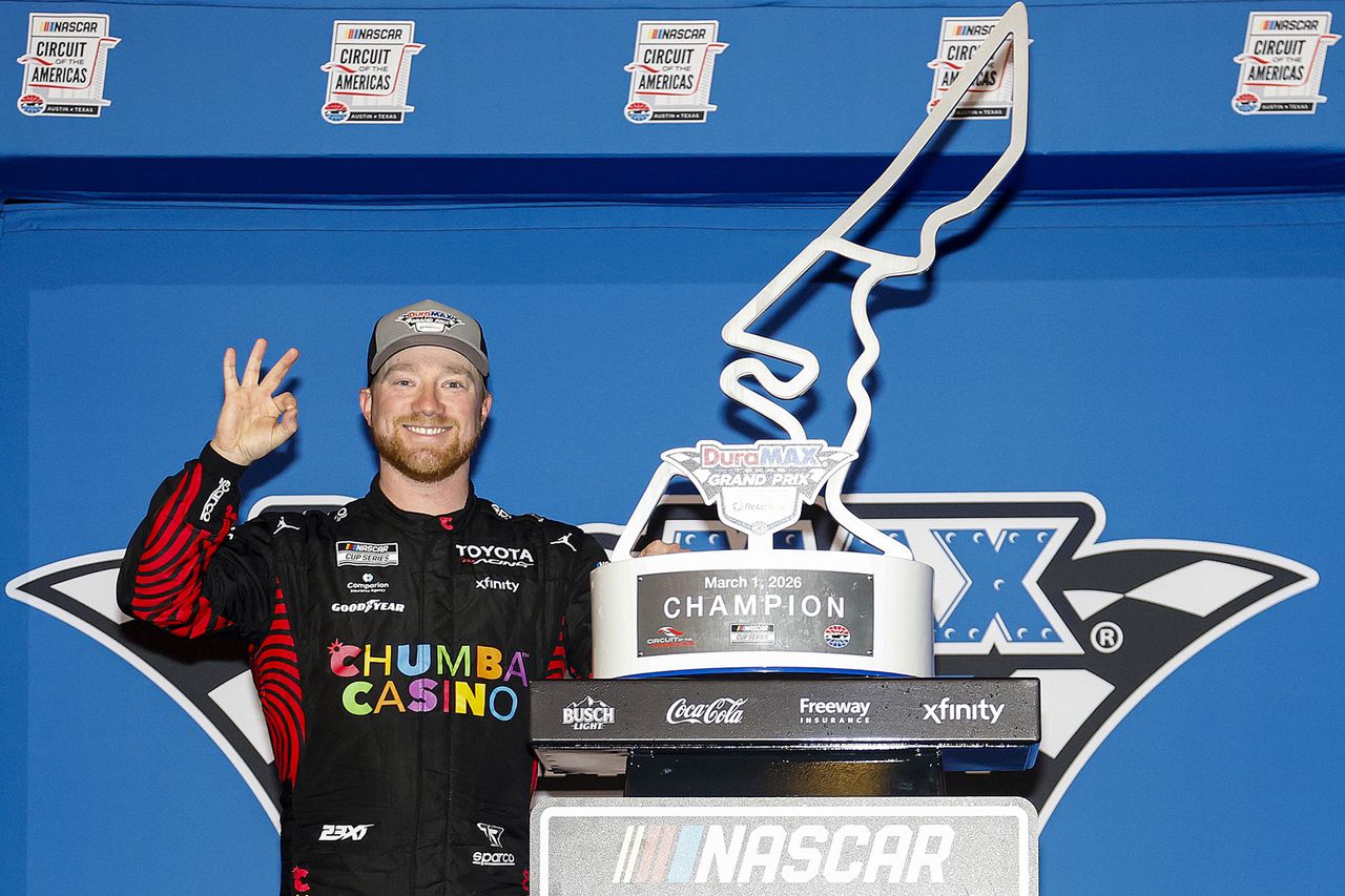 Tyler Reddick at the NASCAR Cup Series DuraMax Grand PrixCredit: Logan Riely/Getty