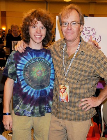 Mike Lookinland and son Joe Lookinland on July 18, 2009 in Burbank, CaliforniaCredit: Gregg DeGuire/FilmMagic