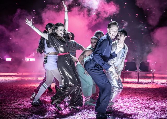 Tom Hiddleston and Hayley Atwell with the 'Much Ado About Nothing' castCredit: Marc Brenner
