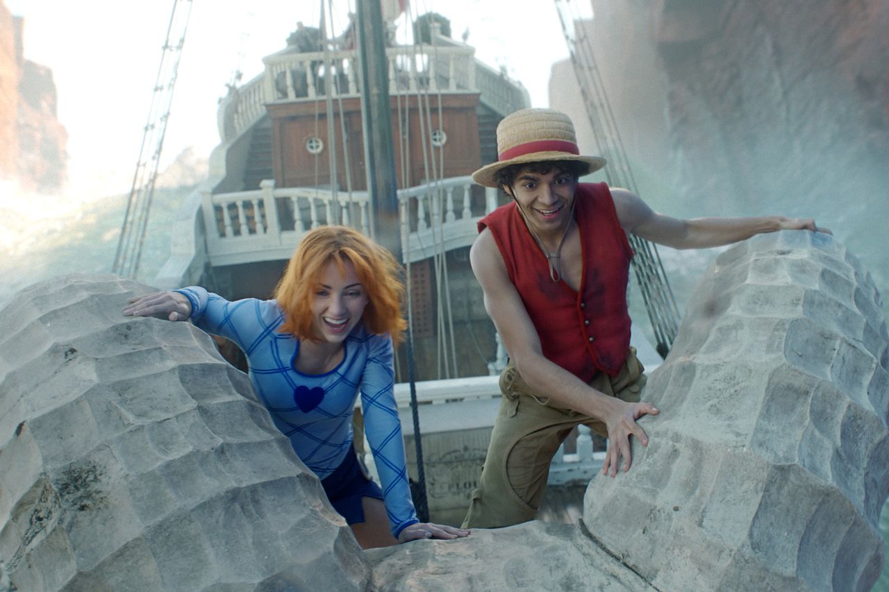 Emily Rudd as Nami and Iñaki Godoy as Monkey D. Luffy in season 2 of One Piece.Credit: Courtesy of Netflix
