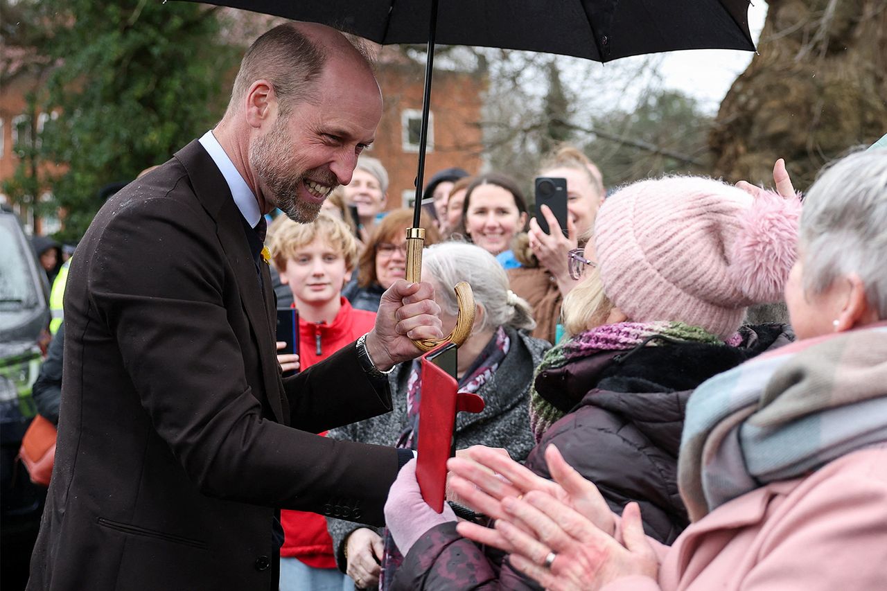 Britain's William, Prince of Wales greets members of the public, at Oriel Davies, a public contemporary art gallery on February 26, 2026 in Newtown, Wales. Prince William in Newtown, Wales on Feb. 26, 2026.Credit: Phil Noble - WPA Pool/Getty
