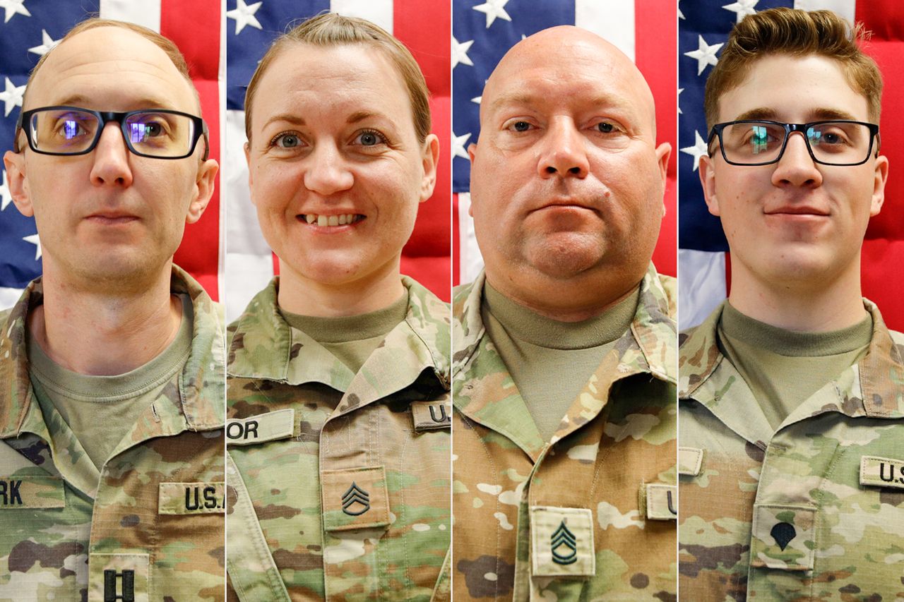 Capt. Cody Khork; Nicole Amor; Noah Tietjens; Declan CoadyCredit: U.S. Army Reserve