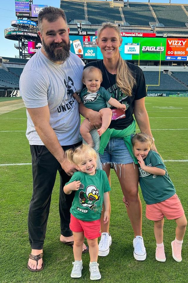 Jason and Kylie Kelce with three of their daughtersCredit: Kylie Kelce/Instagram