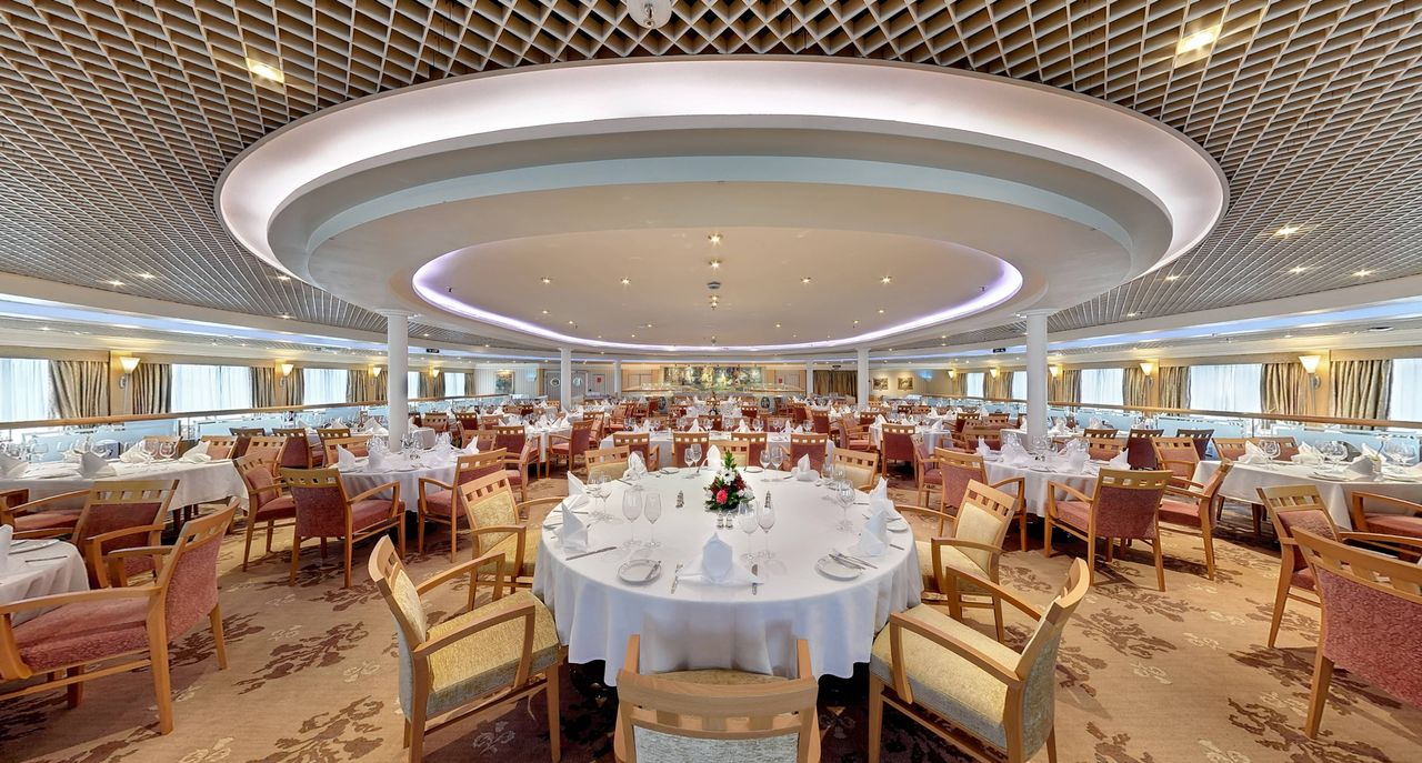 Villa Vie Residences Odyssey ship. Main dining room on the 'Odyssey'Credit: Villa Vie Residences