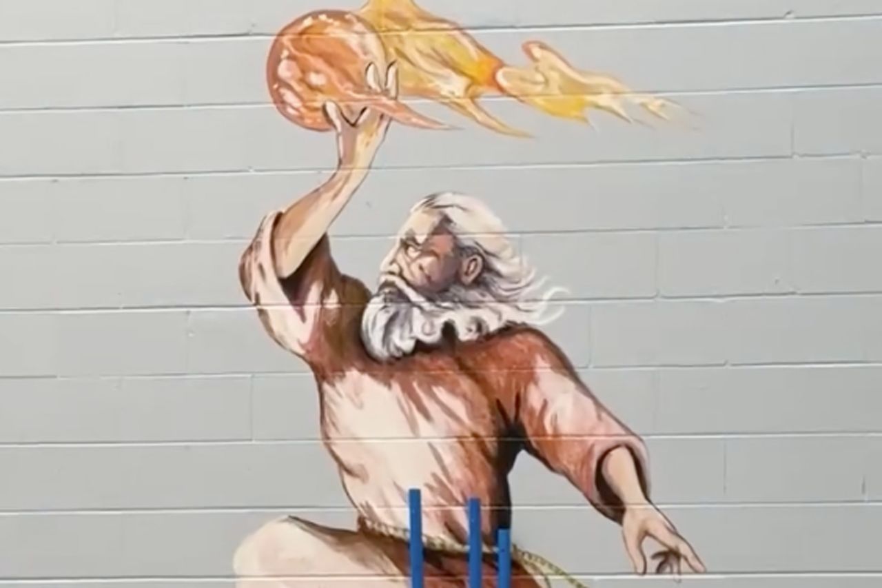Alabama Church Paints Murals of Biblical Figures Playing Sports, Including ‘Pickleball Paul’ and ‘Air Moses’ A mural at the Good Shepherd United Methodist Church.Credit: Andie Morgan Williams/Instagram