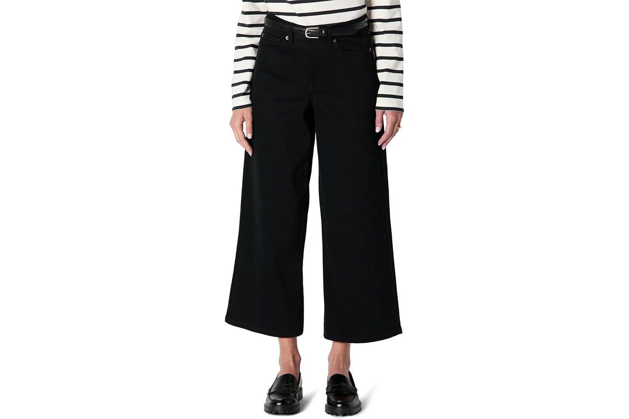 Amazon Essentials Women's High-Rise Wide Leg Crop Jeans Credit: Amazon