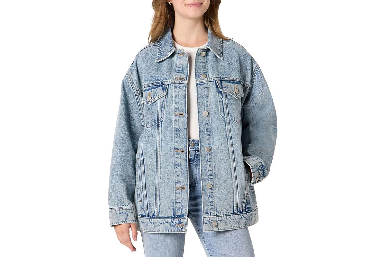 amazon essentials womens rigid denim oversized Credit: Amazon