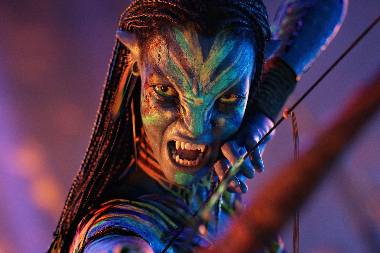 Zoe Saldaña as Neytiri in Avatar: Fire and AshCredit: Courtesy of 20th Century Studios
