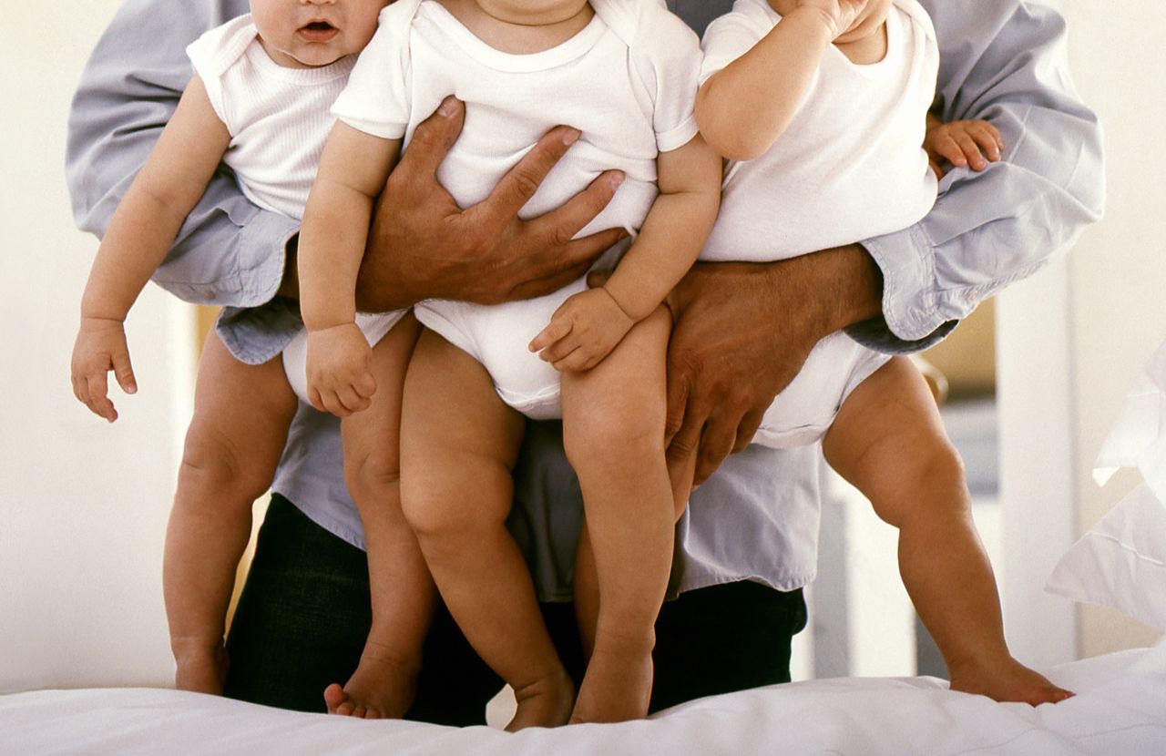 Stock photo of triplets.Credit: Getty