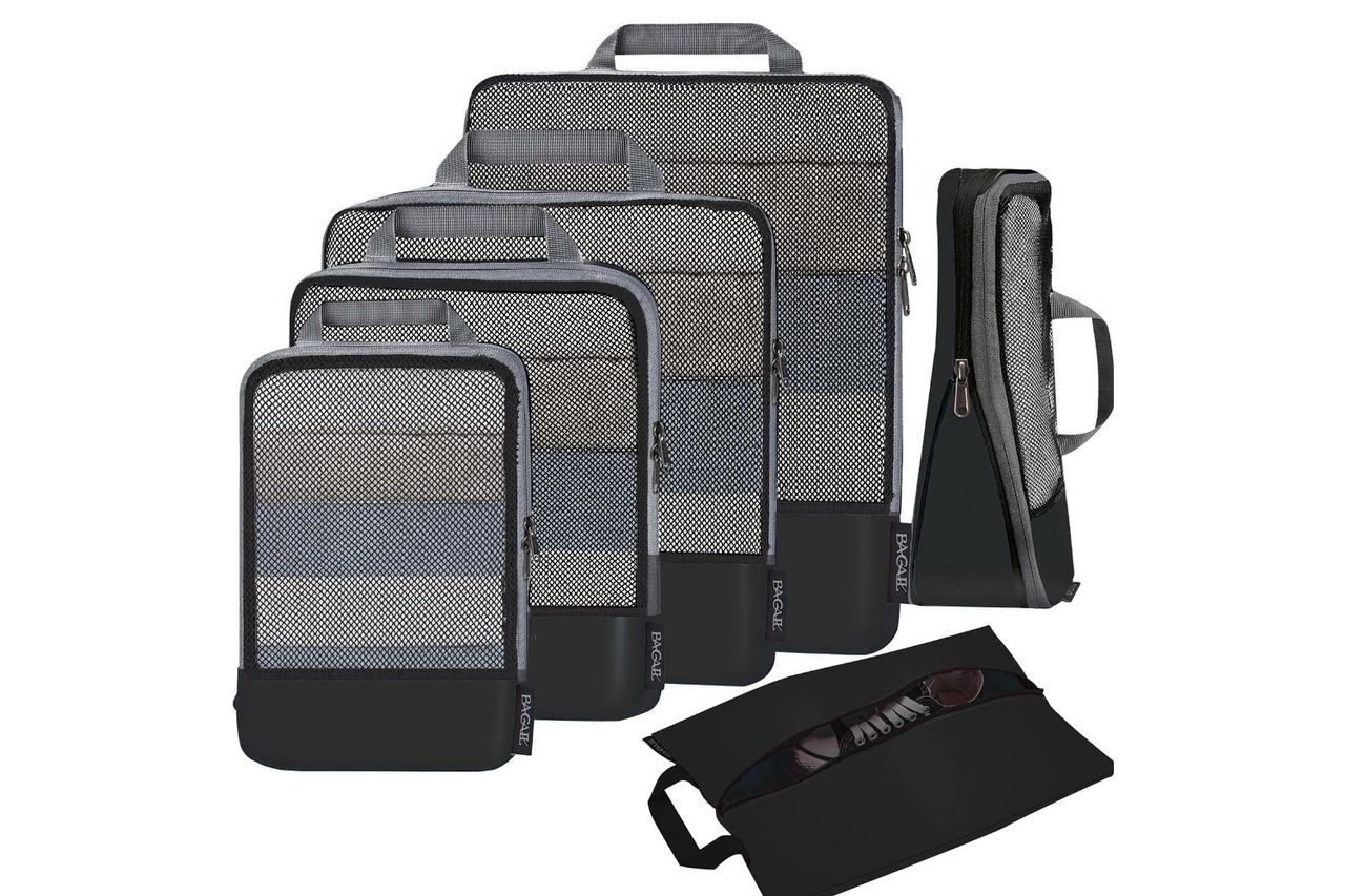 BAGAIL 4 Set/6 Set/8 Set Compression Packing Cubes Travel Accessories Expandable Packing Credit: Amazon