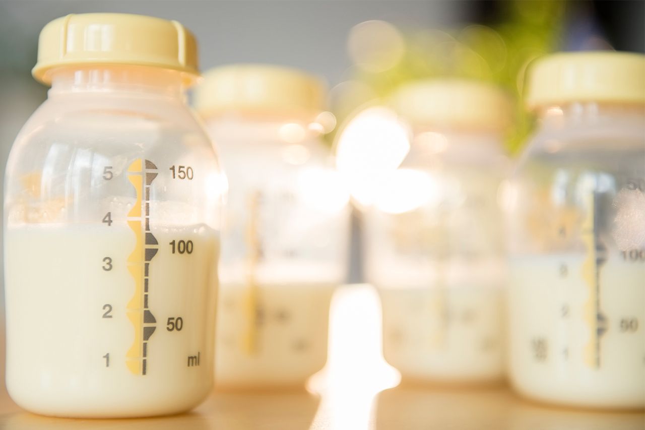 Stock photo of bottles of breast milk. Bottles of breast milk (stock image).Credit: Getty