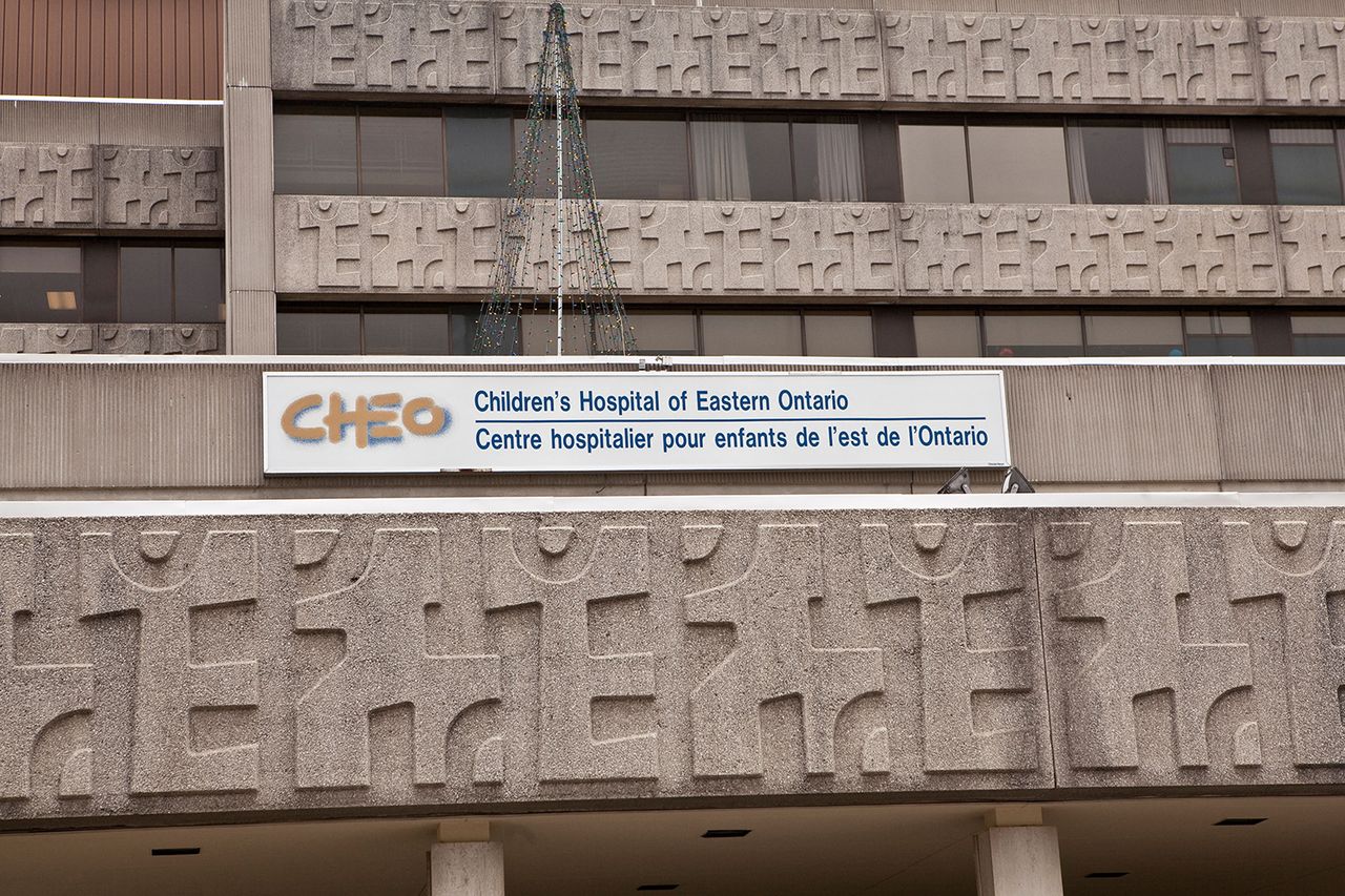 A photo outside the Children’s Hospital of Eastern Ontario (CHEO) in OttawaCredit: Alamy