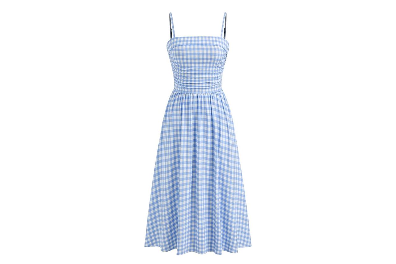 cider women summer gingham midi dress Credit: Amazon