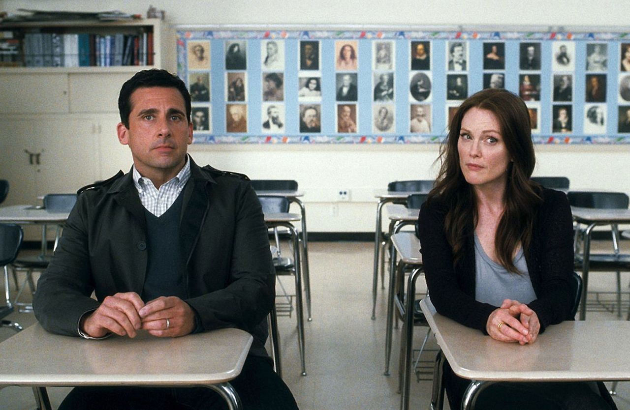 Steve Carell and Julianne Moore in 'Crazy, Stupid, Love.'Credit: Warner Bros