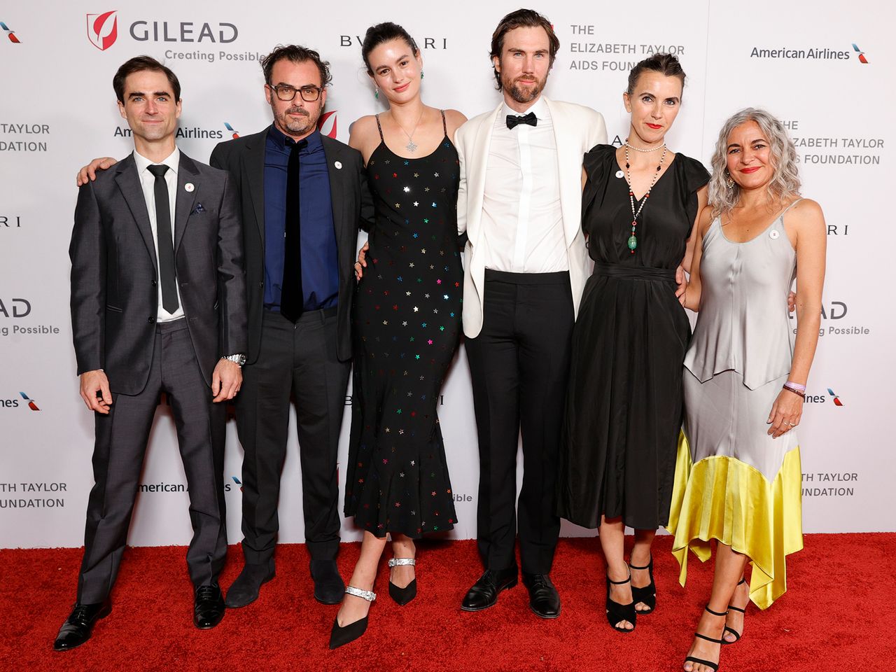 From left: Quinn Tivey, Kasimira Wilding, Tarquin Wilding, Naomi Wilding and Laela Wilding attend the Elizabeth Taylor Ball to End AIDS at The City of West Hollywood Park in Los Angeles on Sept. 17, 2021Credit: Amy Sussman/Getty