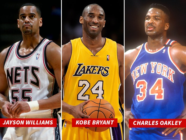 charles oakley jayson williams, kobe bryant getty