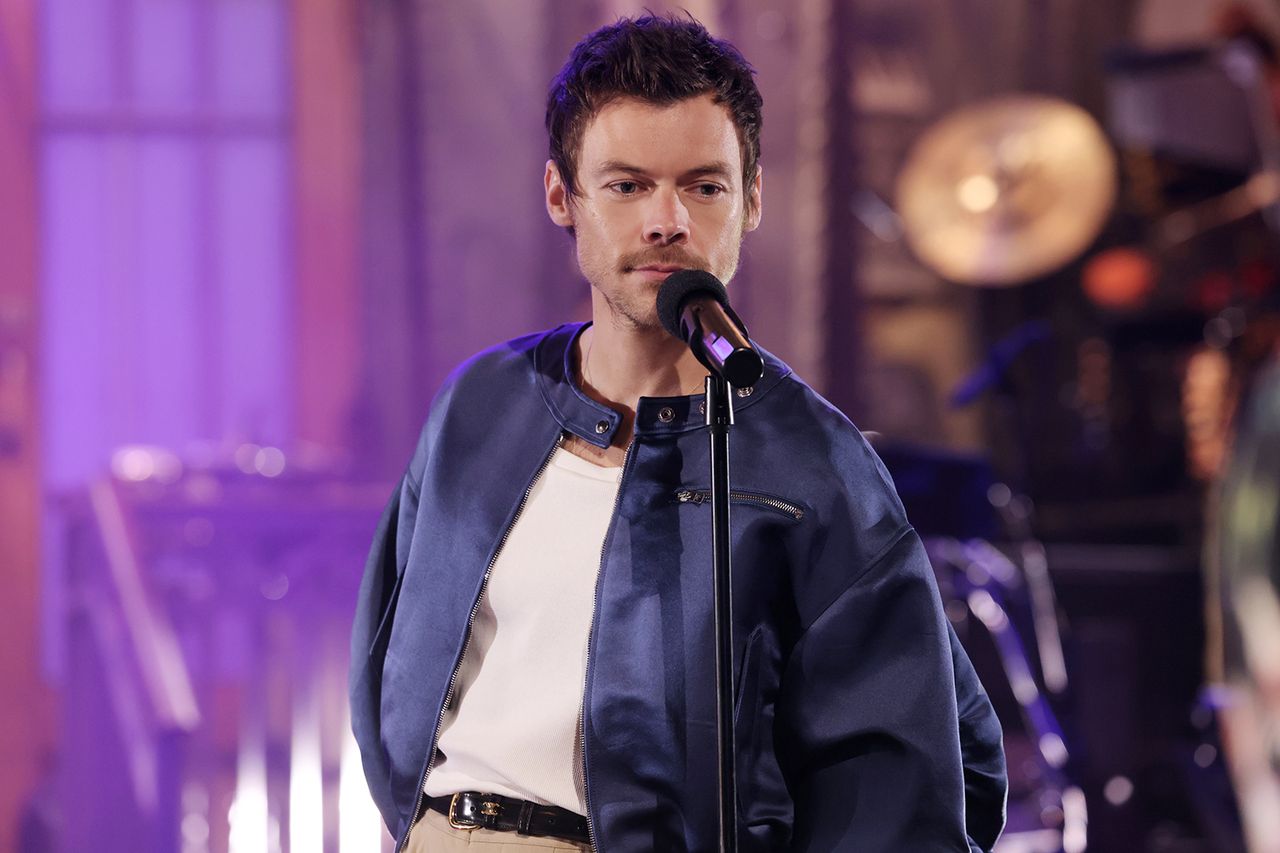 Harry Styles during Promos on Saturday Night Live Harry Styles.Credit: Rosalind O'Connor/NBC via Getty