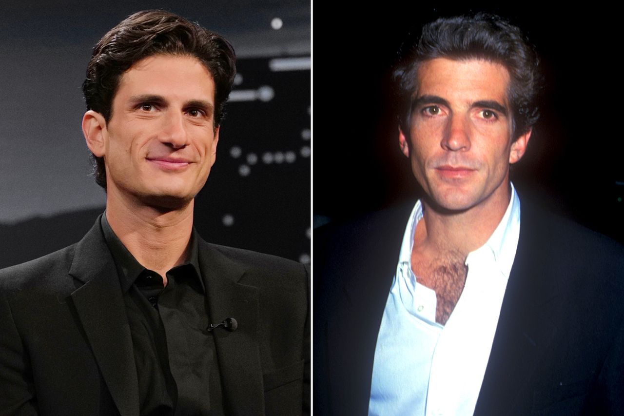 Jack Schlossberg, his uncle John F. Kennedy Jr.Credit: Randy Holmes/Disney via Getty; Barry King/WireImage