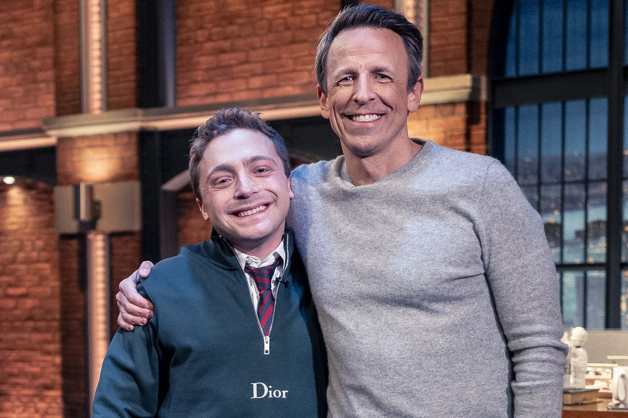 Jake Shane and Seth Meyers.Credit: Lloyd Bishop/NBC via Getty