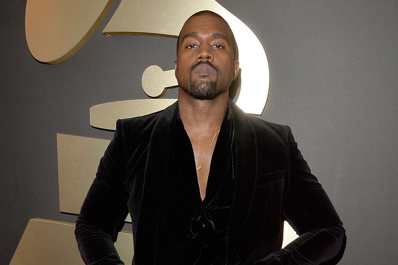 Kanye West attends The 57th Annual GRAMMY Awards on February 8, 2015 in Los Angeles, California.Credit: Lester Cohen/WireImage
