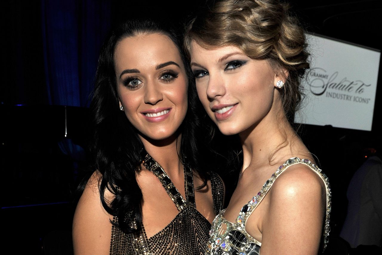 Taylor Swift and Katy Perry posed together at an event Katy Perry and Taylor SwiftCredit: Getty