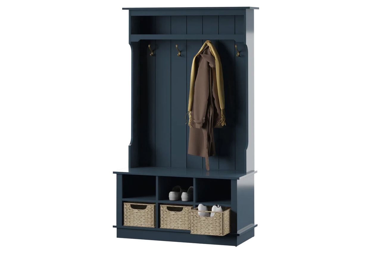 Kelly Clarkson Home Bridget Hall Tree With Open Storage Credit: Wayfair