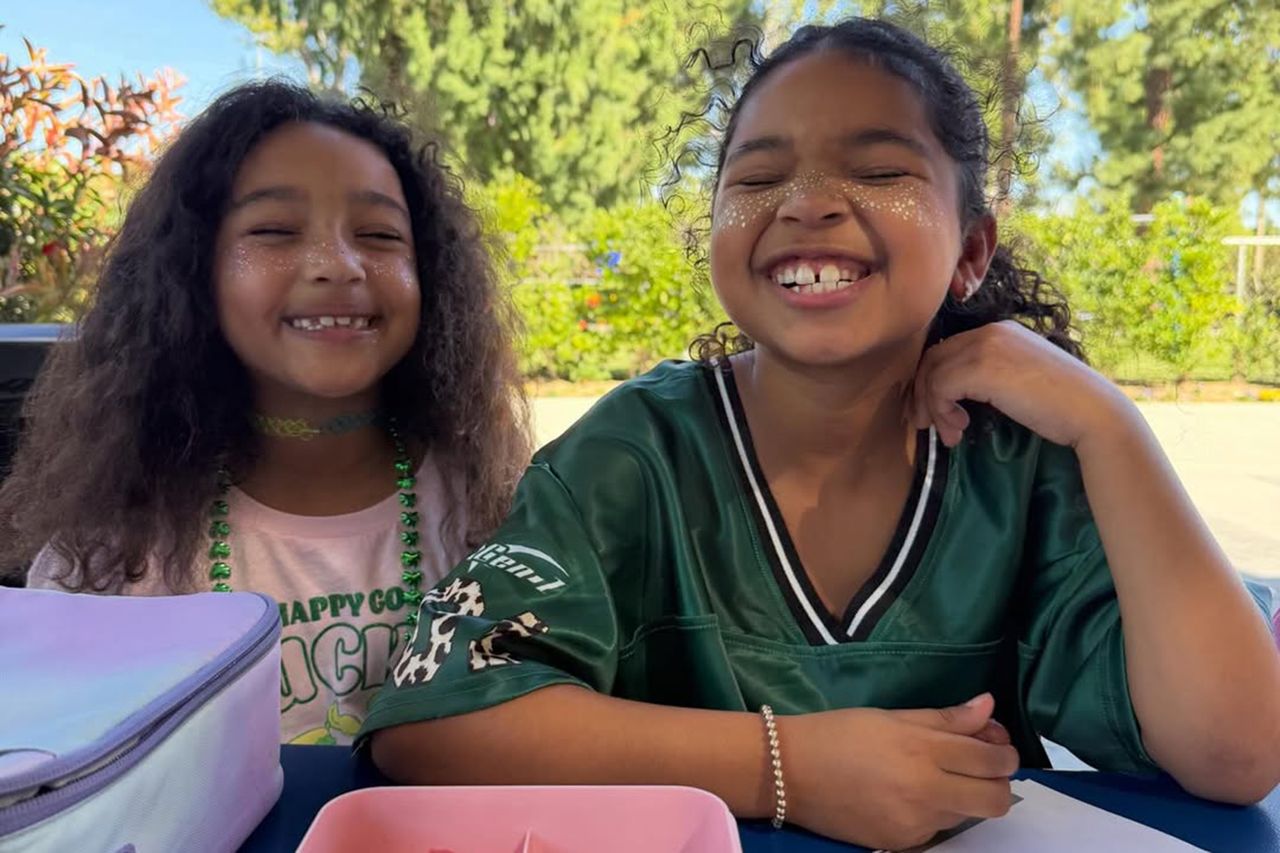 Chicago and True wore glittery face paint to honor the celebrationCredit: Khloé Kardashian/Instagram