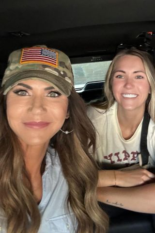 Kristi Noem with her daughter Kennedy Frick in February 2025.Credit: Kristi Noem/Instagram