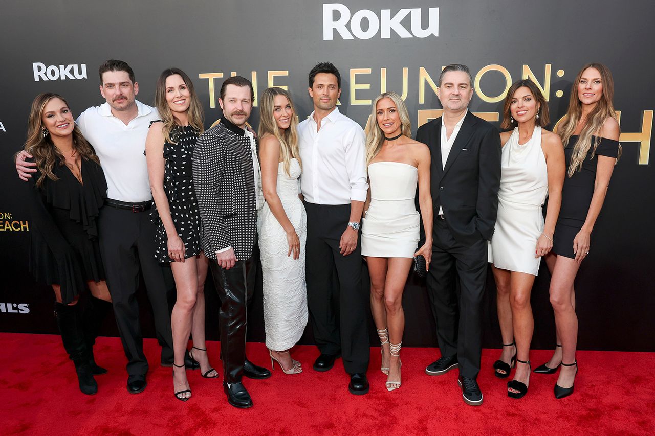 (L-R) Jessica Smith Evans, Talan Torriero, Christina Sinclair, Trey Phillips, Lauren Conrad, Stephen Colletti, Kristin Cavallari, Dieter Schmitz, Morgan Smith and Lauren Olsen attend Roku's 'The Reunion: Laguna Beach' eventCredit: Todd Williamson/JanuaryImages/Shutterstock