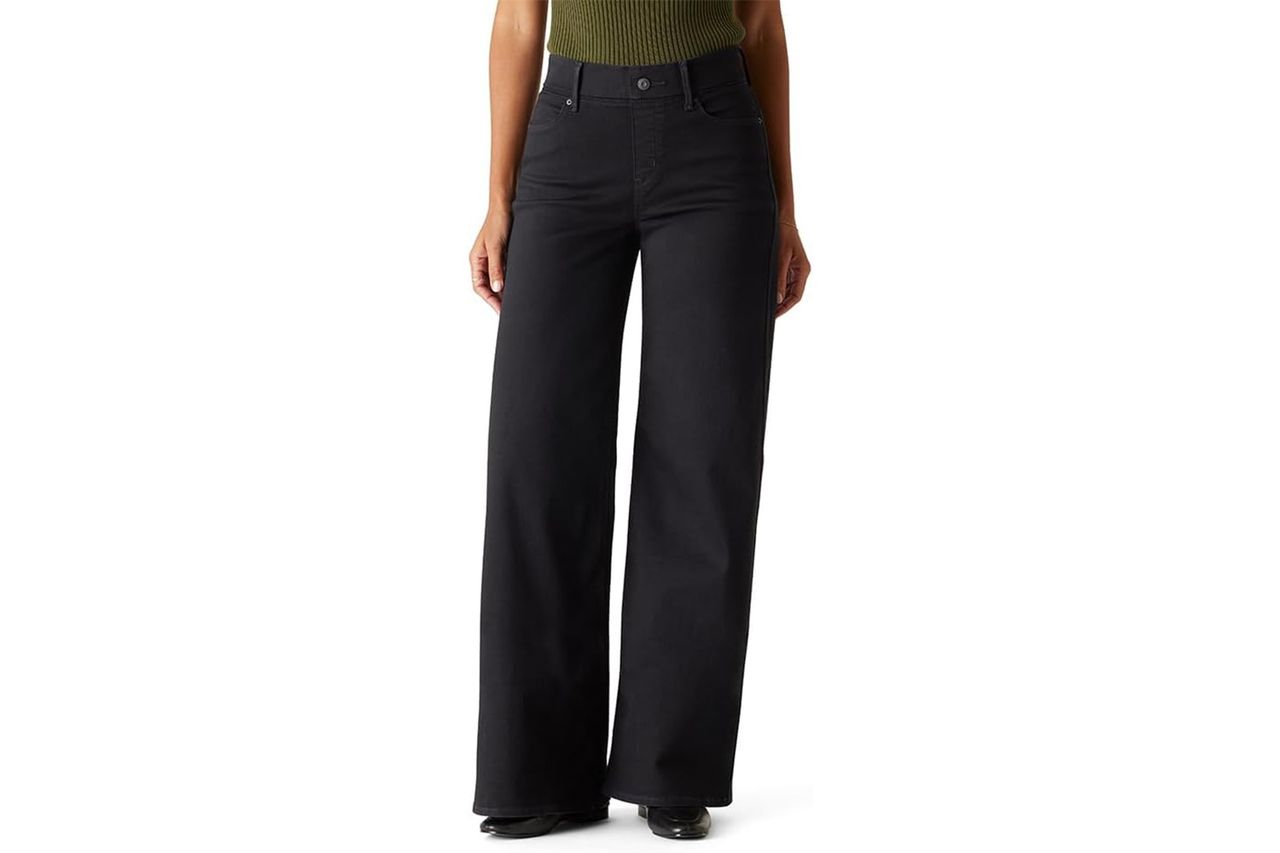 Levi Strauss Signature Gold Women's Totally Shaping Ultimate Pull-on Wide Leg Jeans Credit: Amazon