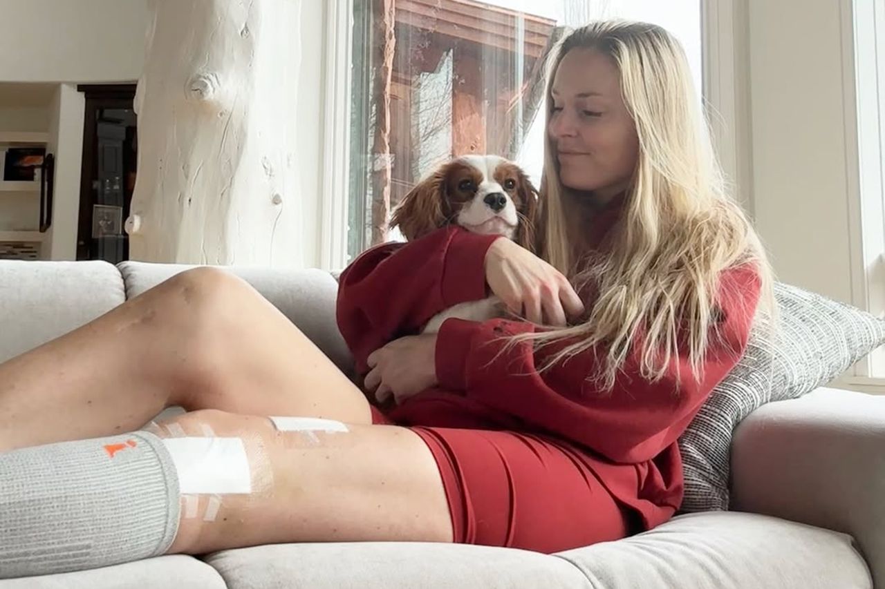 Lindsey Vonn Says She's 'Finally Home' as She Shares Pictures of Surgery Scars on Her Leg Lindsey Vonn cuddles her dog Chance after returning homeCredit: Lindsey Vonn/Instagram