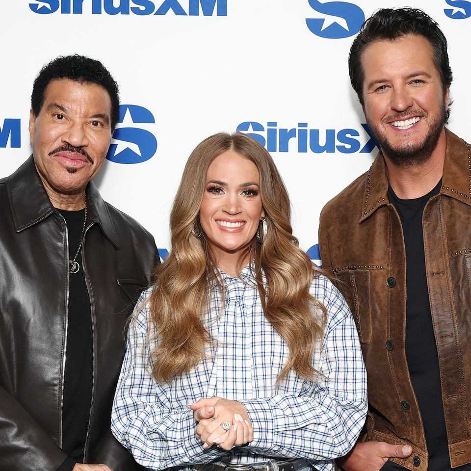 Lionel Richie, Carrie Underwood and Luke BryanCredit: Cindy Ord/Getty