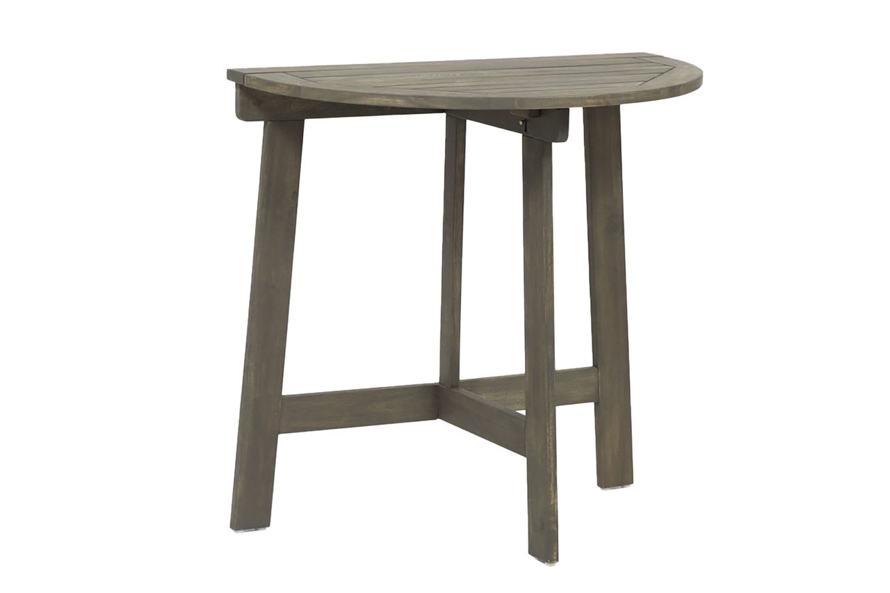 Keper Acacia Outdoor Folding Side Table Credit: Wayfair