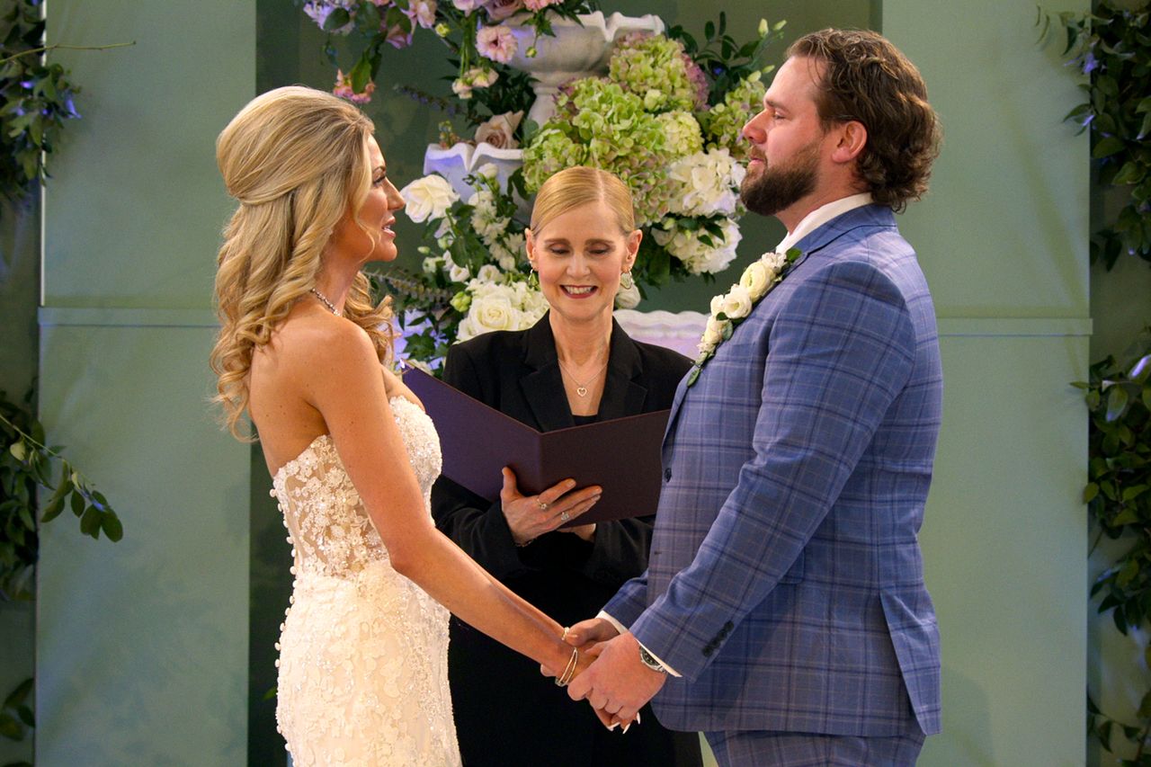 Amber Morrison and Jordan Faeth in episode 1012 of Love Is Blind.Credit: Courtesy of Netflix