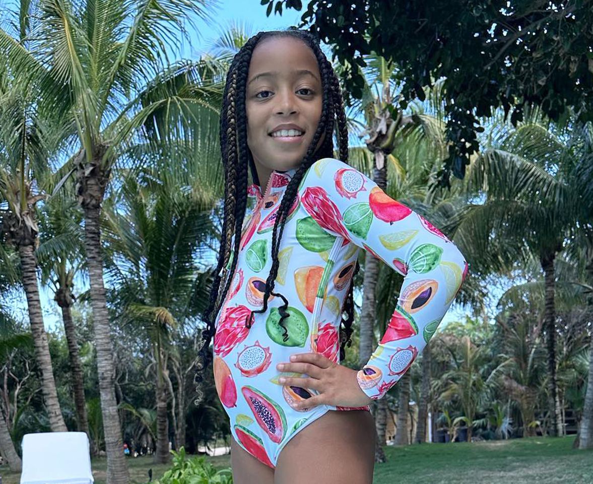 Ludacris' daughter Cai Bella Bridges poses for a picture outdoors.Credit: Eudoxie Bridges Instagram