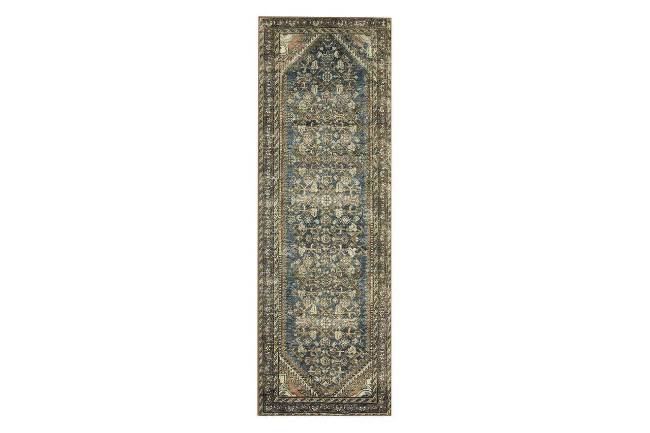 Magnolia Home By Joanna Gaines X Loloi Banks Machine Washable Denim / Clay Area Rug Credit: Wayfair