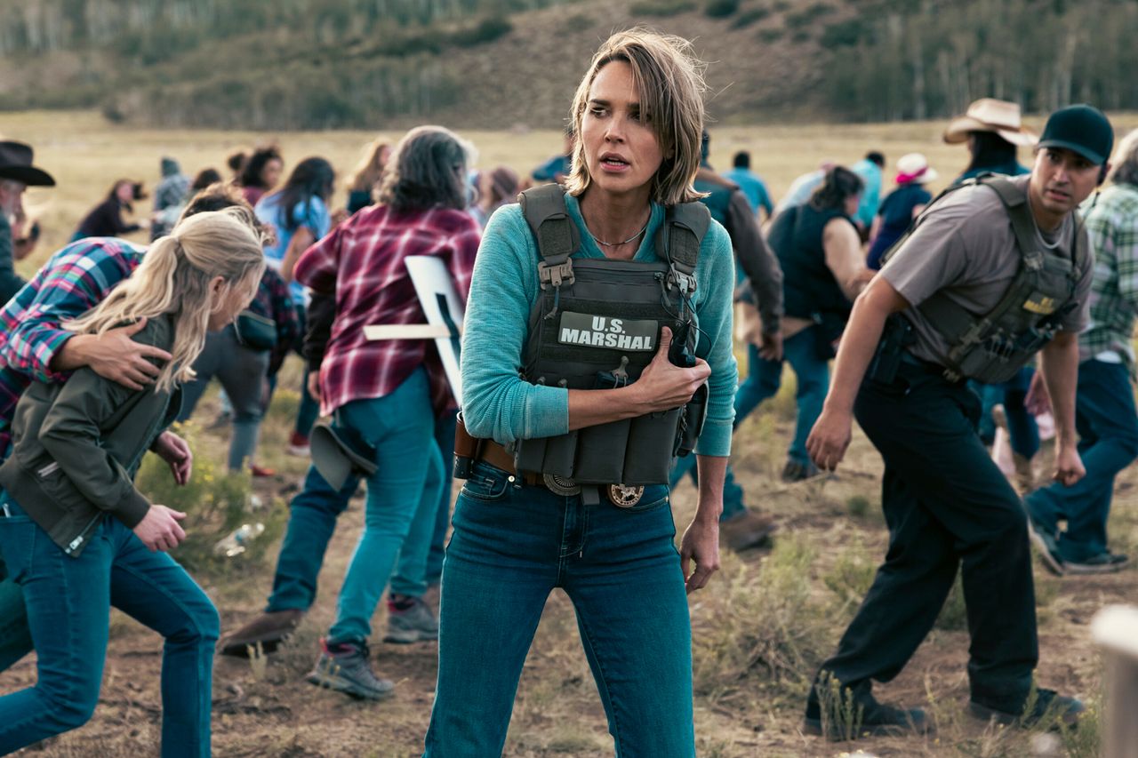 Arielle Kebbel as Belle in Marshals. Arielle Kebbel as Belle in Marshals.Credit: Sonja Flemming/CBS