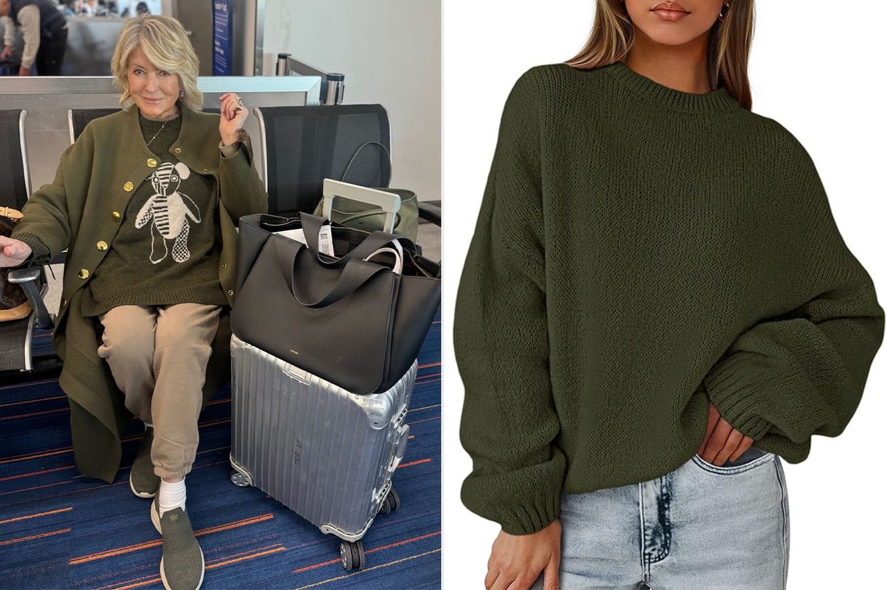 Celeb Airport Outfits: Martha Stewart Credit: Martha Stewart/Instagram; Amazon