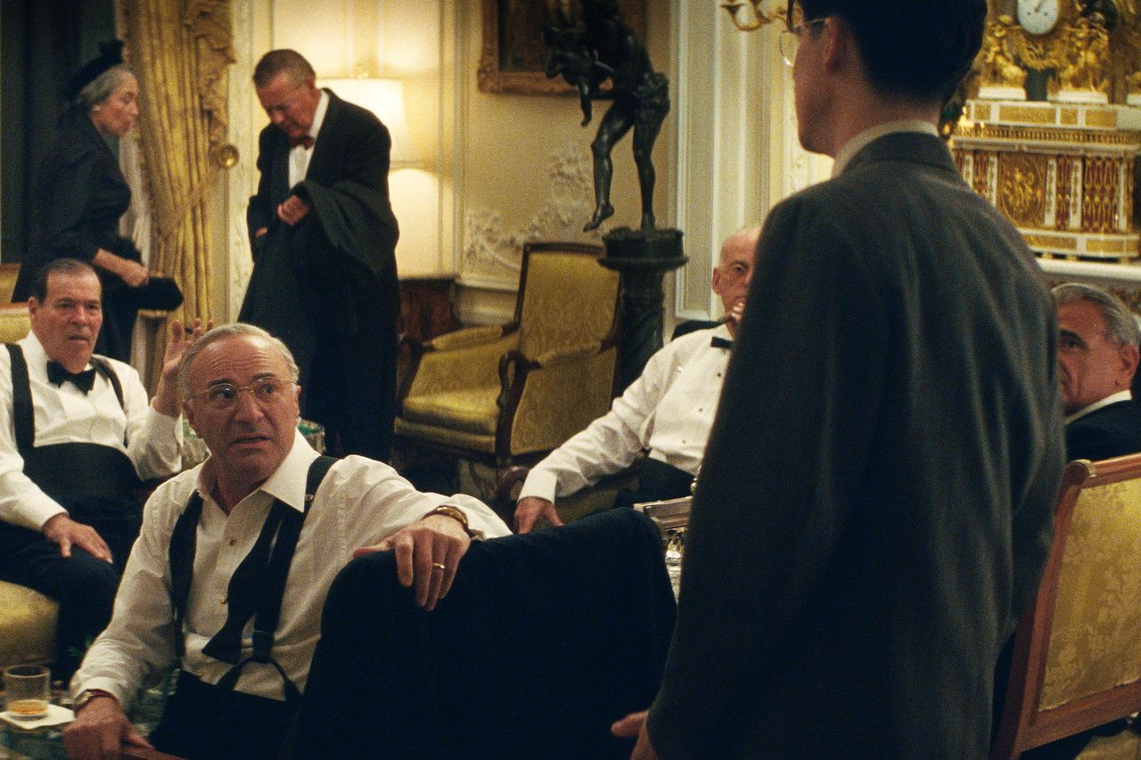 Kevin O'Leary and Timothée Chalamet in Marty SupremeCredit: Courtesy of A24