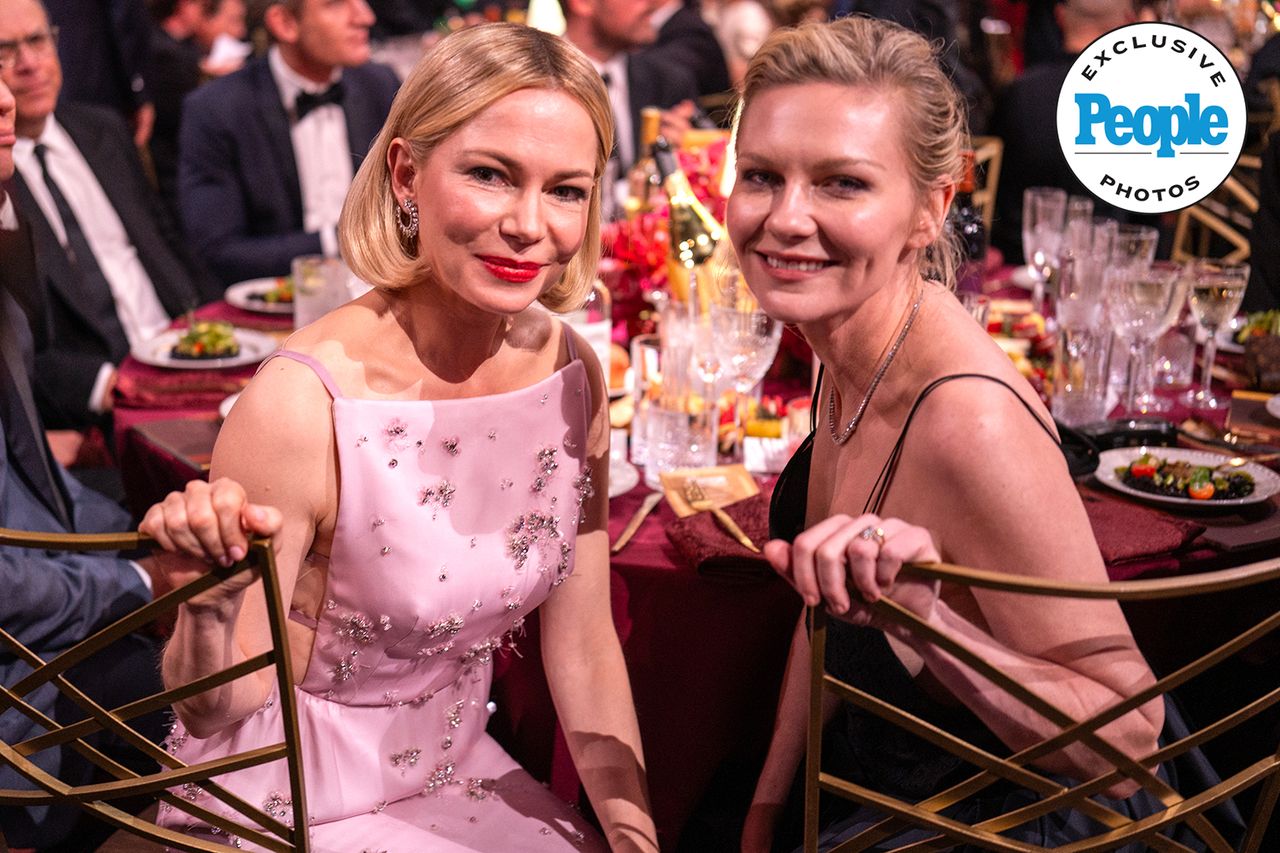Michelle Williams, Kirsten Dunst attend 32nd Annual Actor Awards, Shrine Auditorium, Los Angeles, California, USA - 01 Mar 2026 Michelle Williams and Kirsten DunstCredit: John Shearer for Netflix