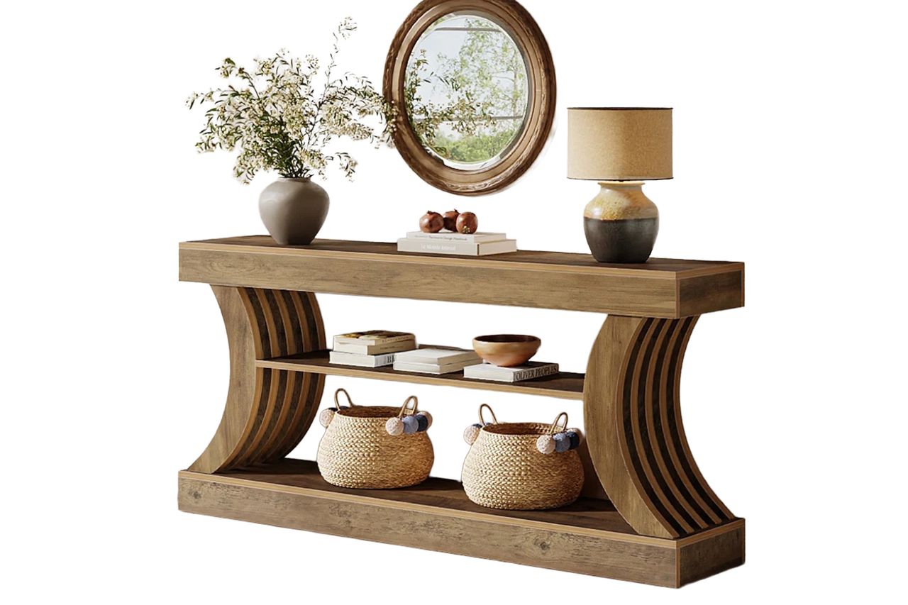 Ophelia Co 709 Inch Long Farmhouse Console Table Credit: Wayfair