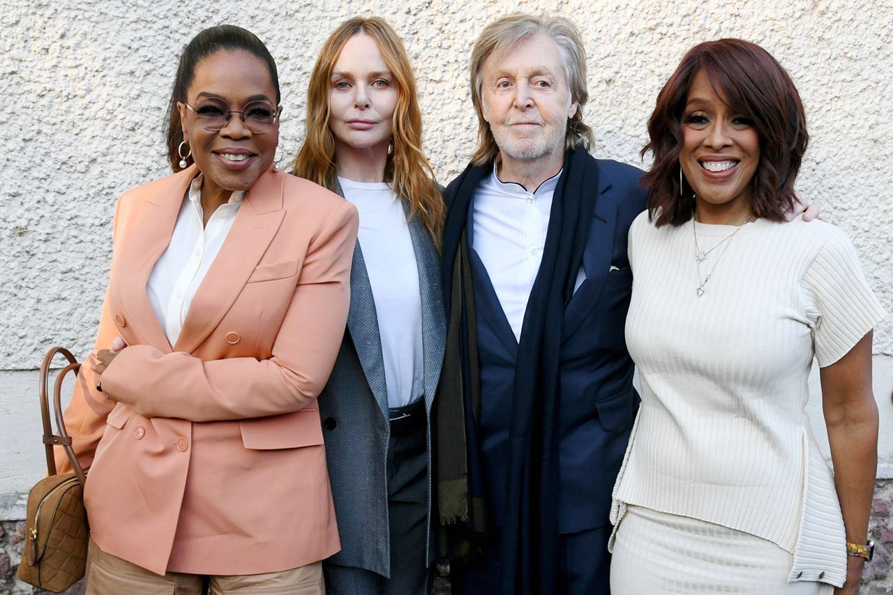 Oprah Winfrey, Stella McCartney, Paul McCartney and Gayle King.Credit: Dave Benett/Getty