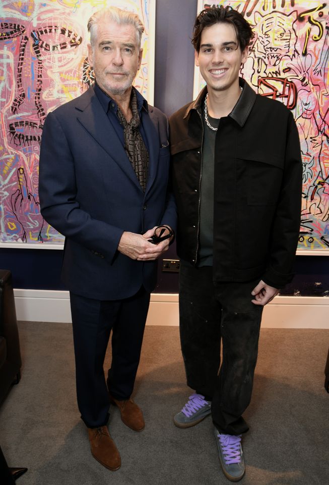 Pierce Brosnan and Paris BrosnanCredit: Dave Benett/Dave Benett/Getty