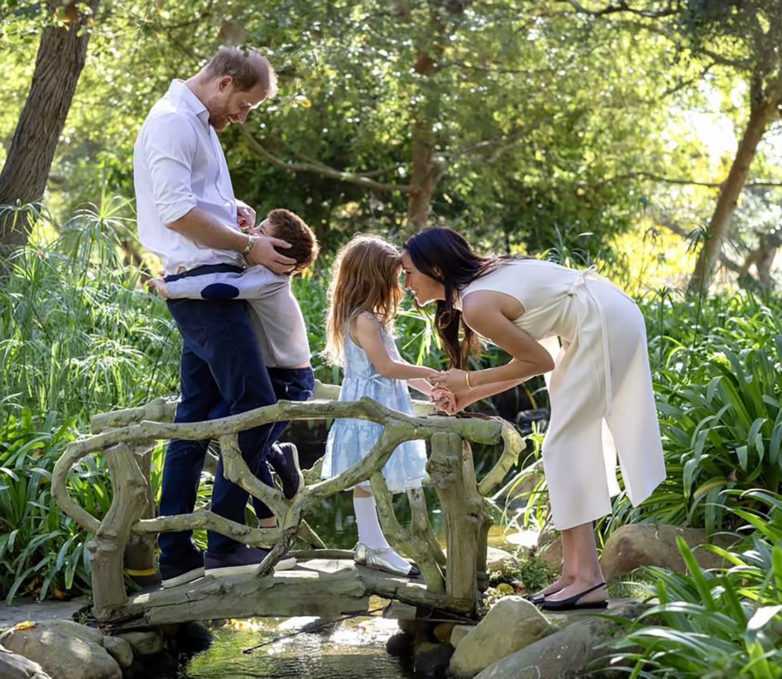 Meghan Markle and Prince Harry with Prince Archie and Princess Lilibet Prince Harry, Prince Archie, Princess Lilibet and Meghan Markle in their 2025 holiday card.Credit: Meghan Markle/Instagram