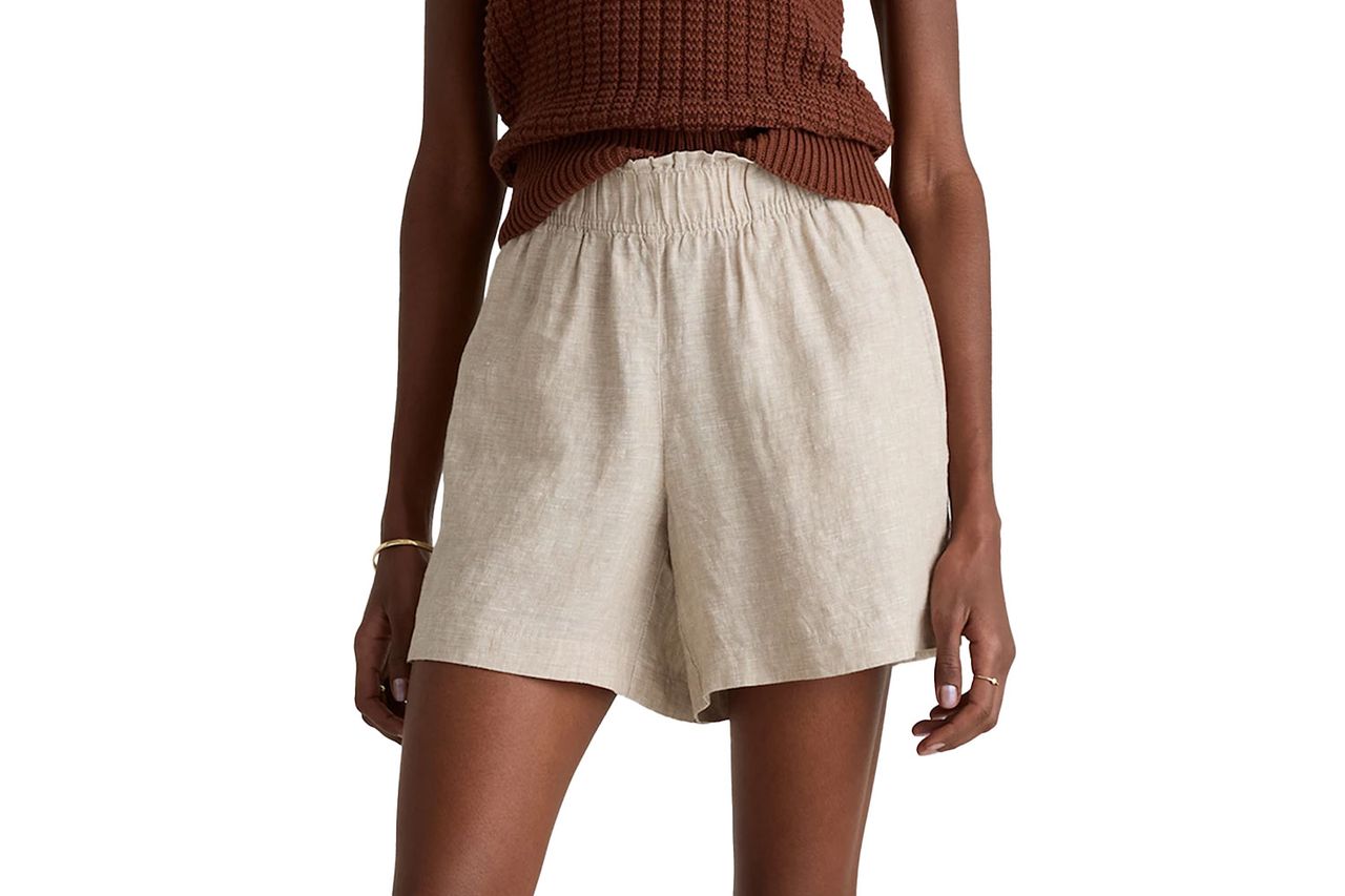 Quince 100% European Linen High Waisted Shorts Credit: Quince