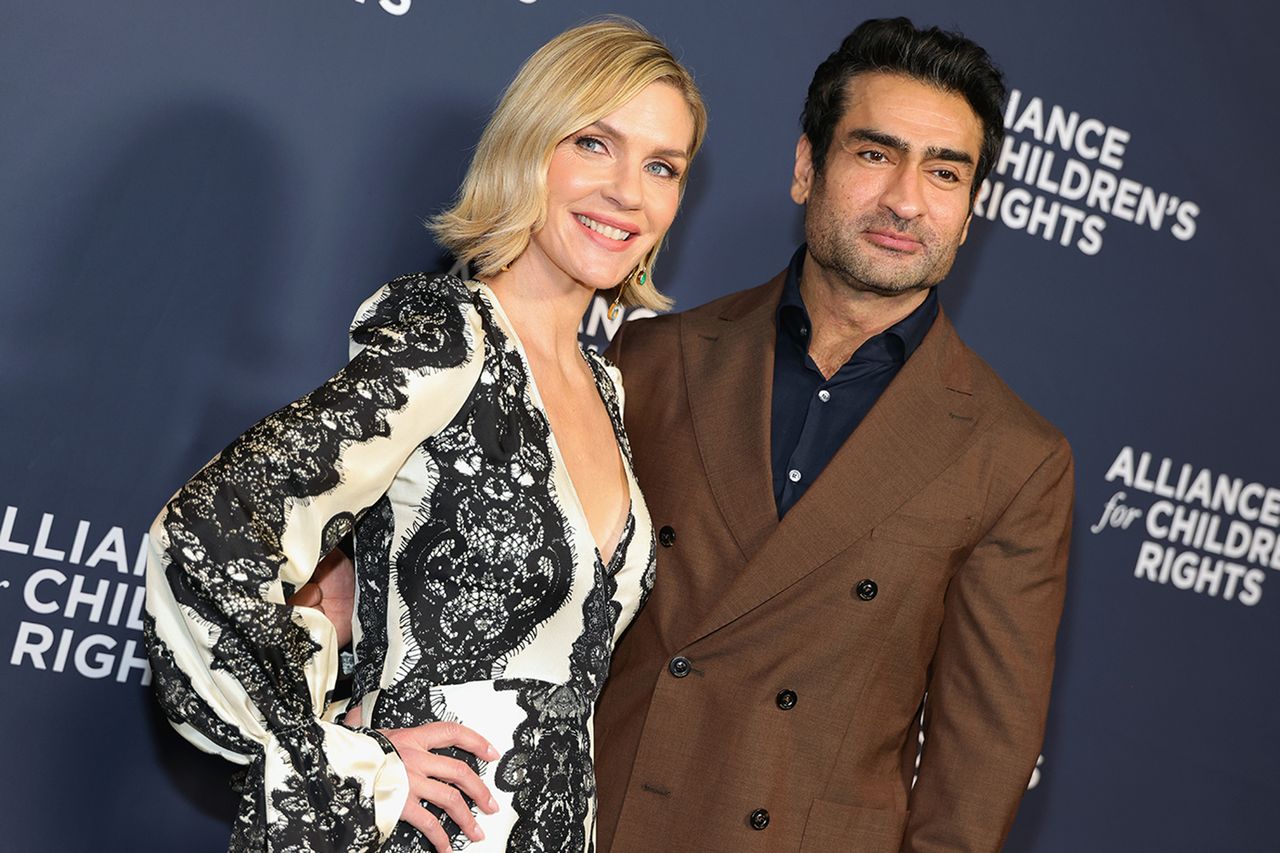 Rhea Seehorn and Kumail Nanjiani.Credit: Savion Washington/WireImage