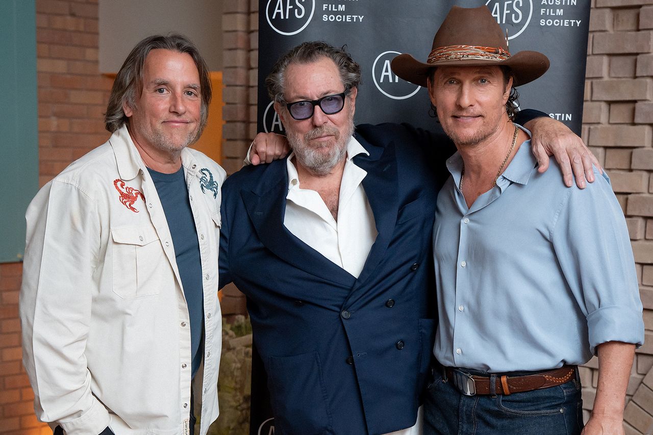 Richard Linklater, Julian Schnabel, Matthew McConaugheyCredit: Lauren Slusher / Austin Film Society