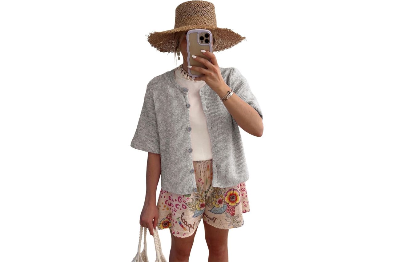 scusty womens lightweight cardigan short sleeve Credit: Amazon