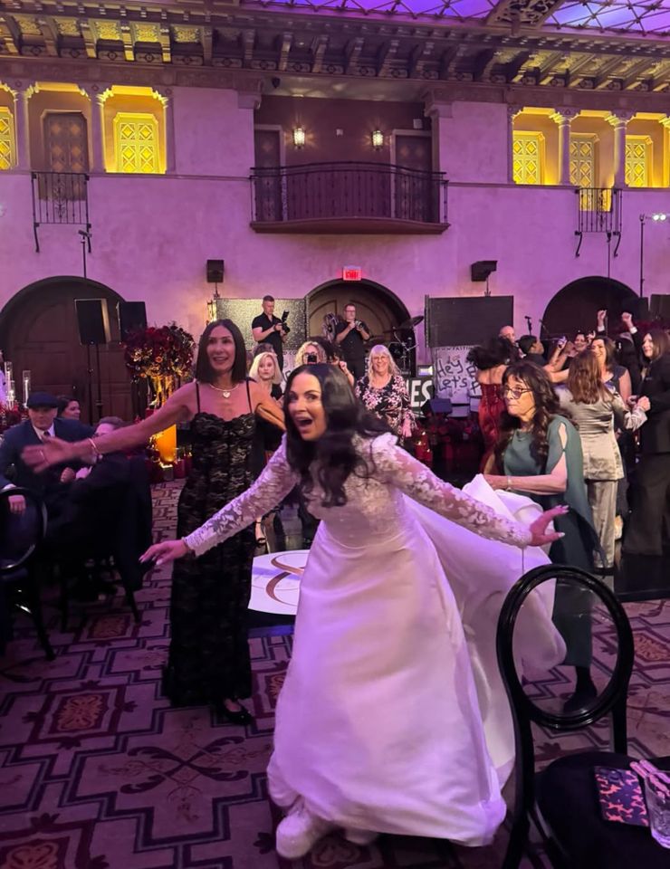 Shara Blue and Chaz Bono Wedding Shara Blue Mathes at her wedding with Chaz BonoCredit: Shara Blue Bono/Instagram